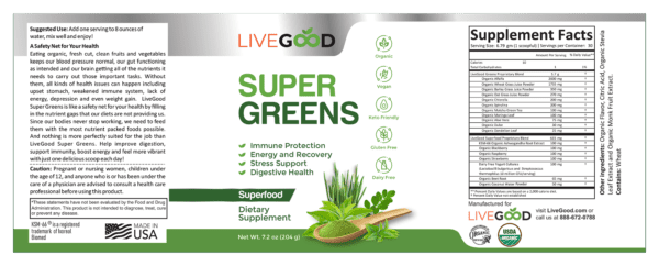 Organic Super Greens: Your Daily Nutrient Powerhouse - Image 2