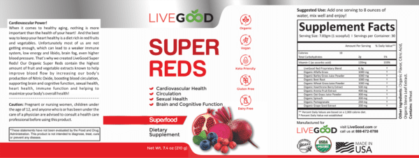 Organic Super Reds: Heart Health & Anti-Aging Support - Image 2